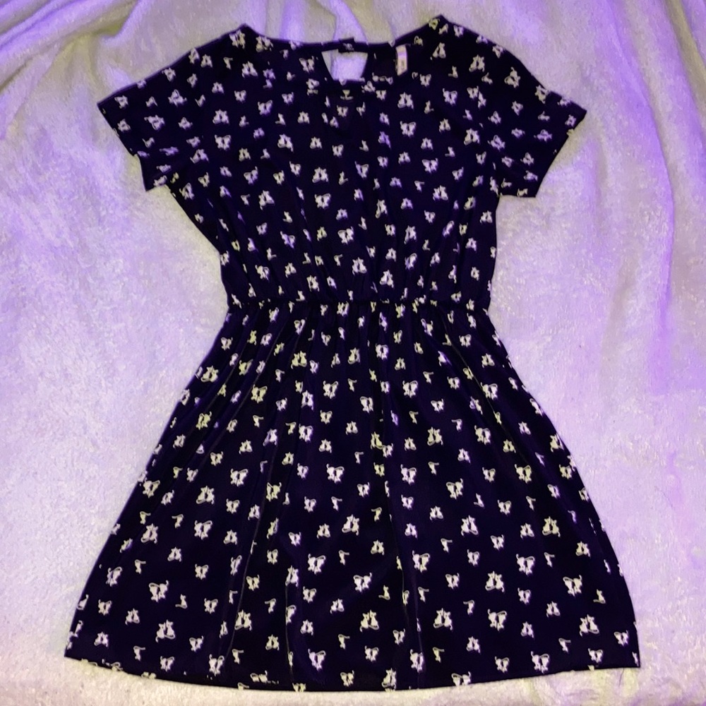 Black cat dress